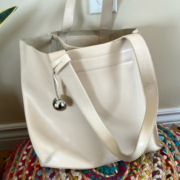 Furla Cream Tote Bag - Picture 1 of 12